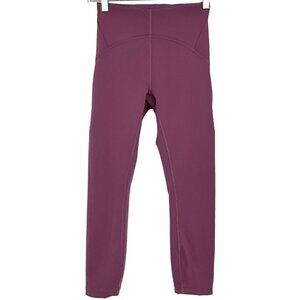 Lululemon InStill High Rise Crop Leggings 23" Vintage Plum 4 Yoga Train Pilates